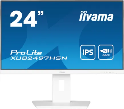 iiyama ProLite XUB2497HSN-W2 écran plat de PC 60,5 cm (23.8") 1920 x 1080 pixels Full HD LED Blanc