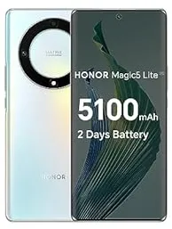 Honor Magic5 Lite 16,9 cm (6.67") Double SIM Android 12 5G USB Type-C 8 Go 256 Go 5100 mAh Argent