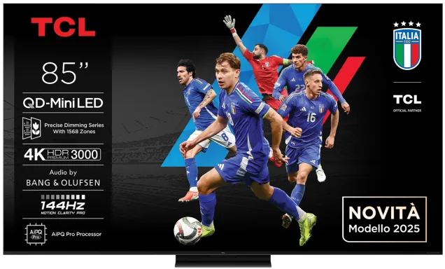 TCL 85C7K TV 2,16 m (85") 4K Ultra HD Smart TV Wifi Métallique 3000 cd/m²