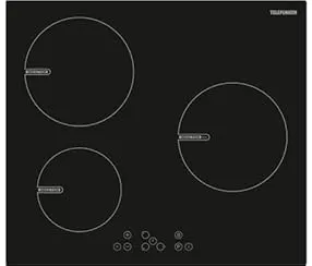 Telefunken TK60I3Z1BT plaque Noir Intégré 59 cm Plaque avec zone à induction 3 zone(s)