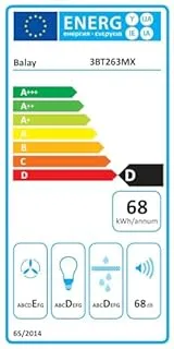 Balay 3BT263MX hotte Semi-intégrée (semi-encastrée) Acier inoxydable 360 m³/h D