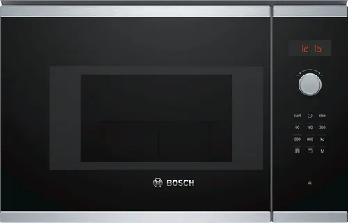 Bosch BEL523MS0 micro-onde Intégré 20 L 800 W Noir, Acier inoxydable