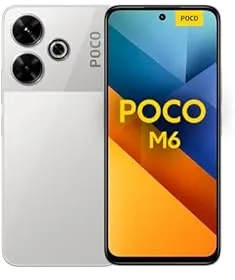 Xiaomi Poco M6 4G 17,2 cm (6.79") Double SIM hybride Android 14 USB Type-C 6 Go 128 Go 5030 mAh Argent