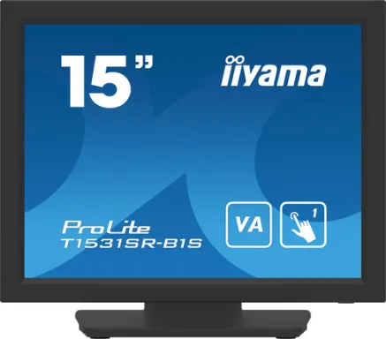 iiyama ProLite T1531SR-B1S écran plat de PC 38,1 cm (15") 1024 x 768 pixels XGA LCD Écran tactile Noir