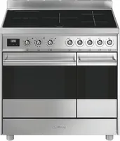 Smeg Symphony C92IPX9 four et cuisinière Electrique Plaque avec zone à induction Acier inoxydable A