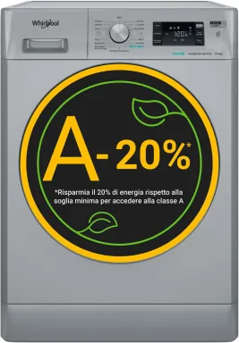 Whirlpool FFB 108 SILVER IT machine à laver Charge avant 10 kg 1400 tr/min Argent
