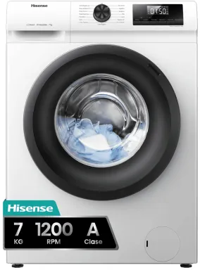 Hisense WFQP701219VM machine à laver Charge avant 7 kg 1200 tr/min Blanc