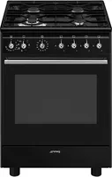 Smeg Concert CX61GMBL four et cuisinière Electrique Gaz Noir A