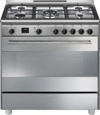 Smeg Concert BG91PX2 four et cuisinière Electrique Gaz Acier inoxydable A+