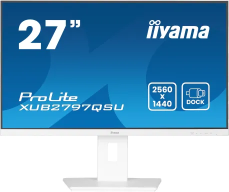 iiyama ProLite XUB2797QSU-W2 écran plat de PC 68,6 cm (27") 2560 x 1440 pixels Quad HD LED Blanc