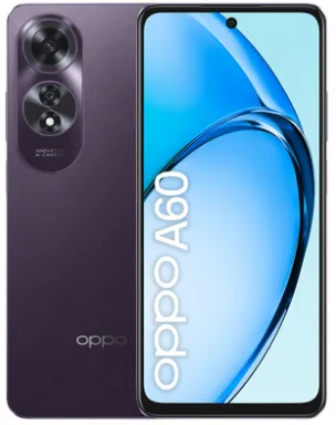 OPPO A60 16,9 cm (6.67") Double SIM Android 14 4G USB Type-C 8 Go 256 Go 5000 mAh Violet