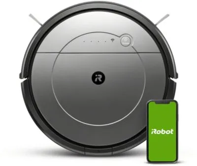 iRobot Roomba Combo robot aspirateur 0,45 L Sac à poussière Noir, Gris