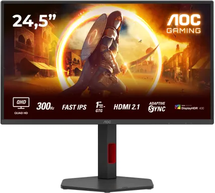 AOC G4 Q25G4SR écran plat de PC 62,2 cm (24.5") 2560 x 1440 pixels Quad HD LED Noir, Rouge
