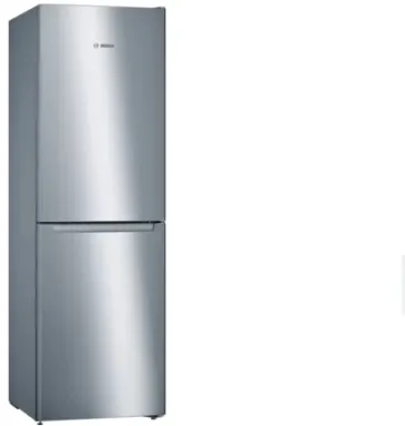 Bosch Serie 2 KGN34NLEB réfrigérateur-congélateur Pose libre 300 L E Acier inoxydable