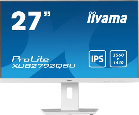 iiyama ProLite XUB2792QSU-W5 écran plat de PC 68,6 cm (27") 2560 x 1440 pixels Wide Quad HD LED Blanc