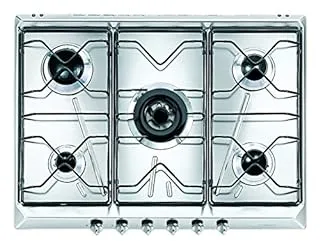 Smeg SRV576-5 plaque Acier inoxydable Intégré 70 cm Gaz 5 zone(s)