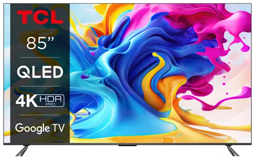 TCL C64 Series 85C649 TV 2,16 m (85") 4K Ultra HD Smart TV Wifi Titane