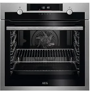 AEG BPE535260M 71 L 3000 W A+ Noir, Acier satin