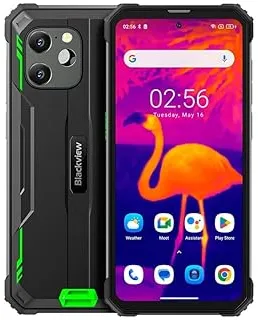 Blackview BV8900 16,5 cm (6.5") Double SIM Android 13 4G 8 Go 256 Go 10000 mAh Noir, Vert