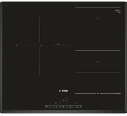 Bosch Serie 6 PXJ651FC1E plaque Noir Intégré Plaque avec zone à induction 3 zone(s)