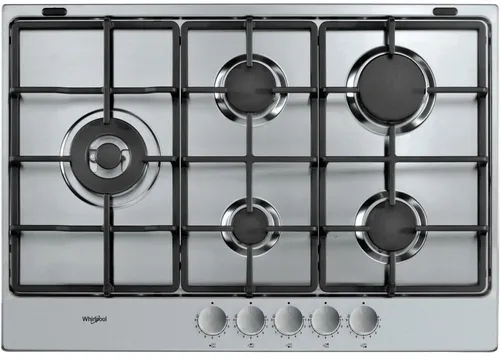 Whirlpool TGML 761 IX Acier inoxydable Intégré 75 cm Gaz 5 zone(s)