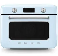 Smeg COF01PBEU four à vapeur Petit Bleu, Acier inoxydable Boutons, Rotatif