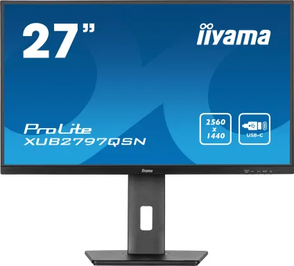 iiyama ProLite XUB2797QSN-B2 écran plat de PC 68,6 cm (27") 2560 x 1440 pixels 2K Ultra HD LED Noir