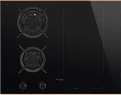 Smeg Dolce Stil Novo PM6643R plaque Noir Intégré 65 cm Combi 4 zone(s)