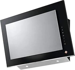 De Dietrich DHV7962X hotte Montée au mur Noir, Acier inoxydable 771 m³/h