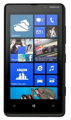 Nokia Lumia 820 10,9 cm (4.3") SIM unique Windows Phone 8 3G Micro-USB A 1 Go 8 Go 1650 mAh Noir