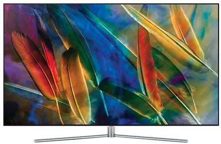 Samsung Q7F QE55Q7FGMTXZG TV 139,7 cm (55") 4K Ultra HD Smart TV Wifi Argent, Acier inoxydable