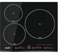 CATA INSB 6003E2 BK Noir Intégré 59 cm Plaque avec zone à induction 3 zone(s)