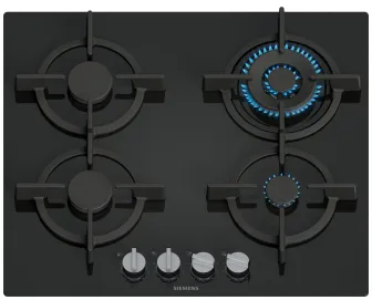 Siemens iQ500 EP6A6HI10 plaque Noir Intégré 59 cm Gaz 4 zone(s)