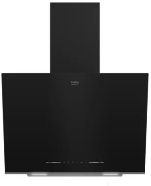 Beko BHCA66641BFBHS hotte Montée au mur Noir 720 m³/h A