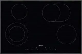 Smeg SE384EMTB plaque Noir Intégré 80 cm Céramique 4 zone(s)