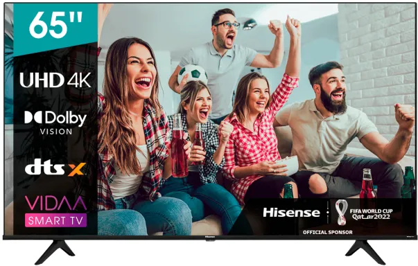 Hisense 65A6BG TV 163,8 cm (64.5") 4K Ultra HD Smart TV Wifi Noir 300 cd/m²