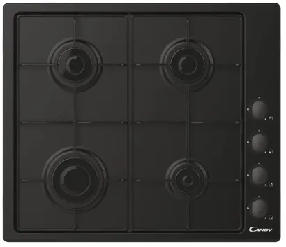 Candy CHW640BLB Noir Intégré 60 cm Gaz 4 zone(s)