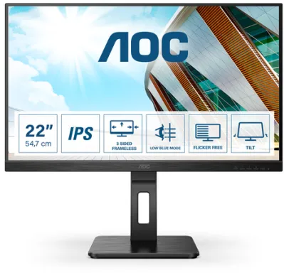 AOC P2 22P2Q LED display 54,6 cm (21.5") 1920 x 1080 pixels Full HD Noir