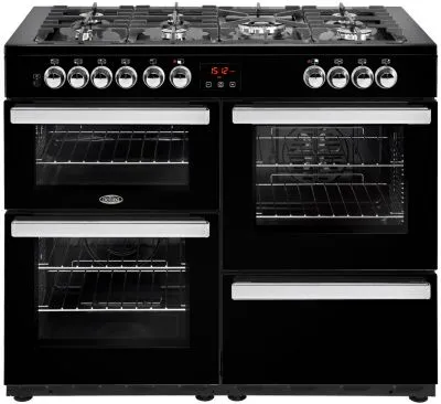 Belling 100DFT Cuisinière Gaz Noir