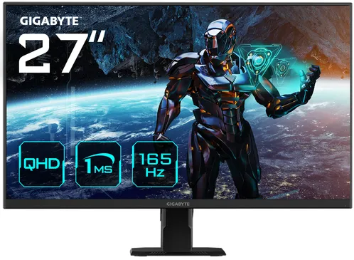 GIGABYTE GS27Q Moniteur de jeu 27" QHD - 2560 x 1440, 165Hz, 1ms, 300 cd/m², FreeSync Premium, HDR Ready, HDMI 2.0, DisplayPort 1.4