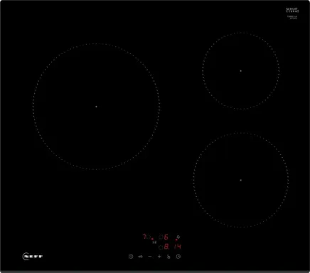 Neff N 50 Table à induction 60 cm Noir, sans cadre