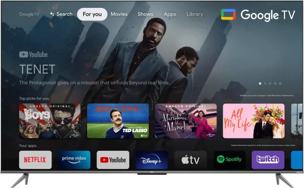 TCL 50C735 TV 127 cm (50") 4K Ultra HD Smart TV Wifi Noir
