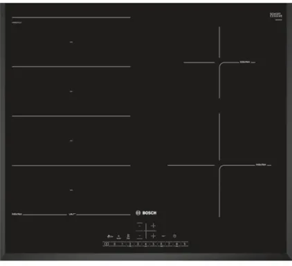 Bosch Serie 6 PXE651FC1E plaque Noir Intégré Plaque avec zone à induction 4 zone(s)