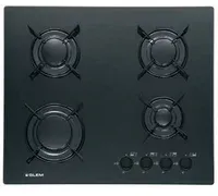 Glem Gas GV64BK plaque Noir Intégré 60 cm Gaz 4 zone(s)