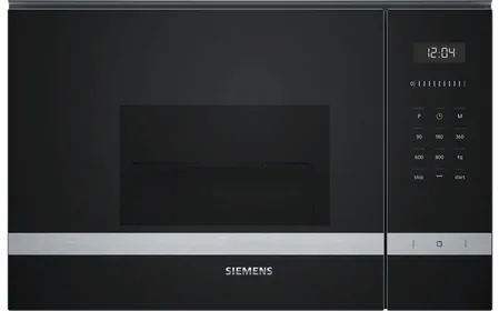 Siemens iQ500 BE525LMS0 micro-onde Intégré Micro-onde combiné 20 L 800 W Noir, Acier inoxydable