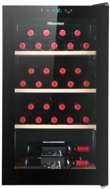 Hisense RW30D4AJ0 refroidisseur à vin Refroidisseur de vin compresseur Pose libre Noir 30 bouteille(s)