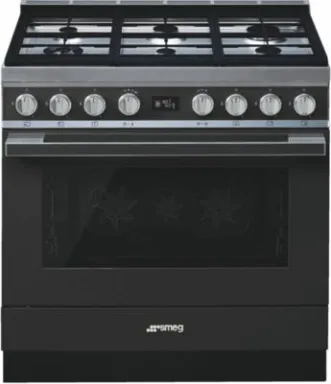 Smeg CPF9GPAN four et cuisinière Electrique Gaz Anthracite A+