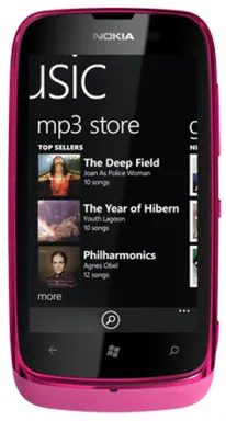 Nokia Lumia 610 9,4 cm (3.7") SIM unique Windows Phone 7.5 3G 0,25 Go 8 Go 1300 mAh Rose