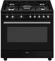 Smeg Concert CX91GMBL four et cuisinière Electrique Gaz Noir A