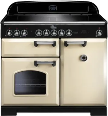 Falcon Classic Deluxe 100 Cuisinière Electrique Plaque avec zone à induction Crème A